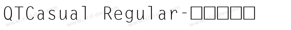 QTCasual Regular字体转换